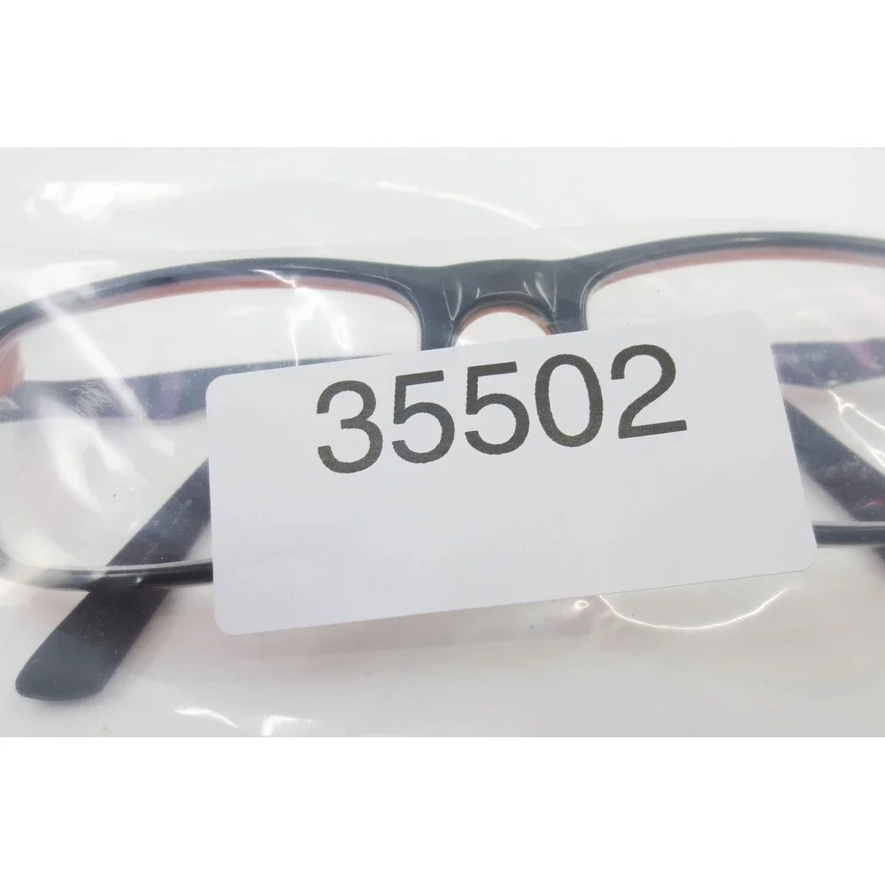 Skechers Logan SE1078-1 Rectangular Eyeglass Frames Black Orange 50-16-130 SKX